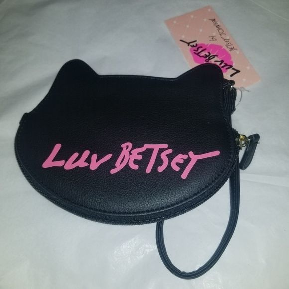 Luv Betsey Johnson Cat Wristlet - Picture 2 of 4